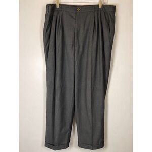 Thomson New Classics 42x32 Double Pleated‎ Gray Dress Pants Career Office